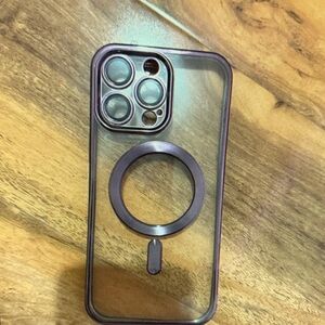 Apple Clear Case with MagSafe and Black Accents